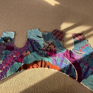 Unfinished Quilted Vest Jacket Sewing Project